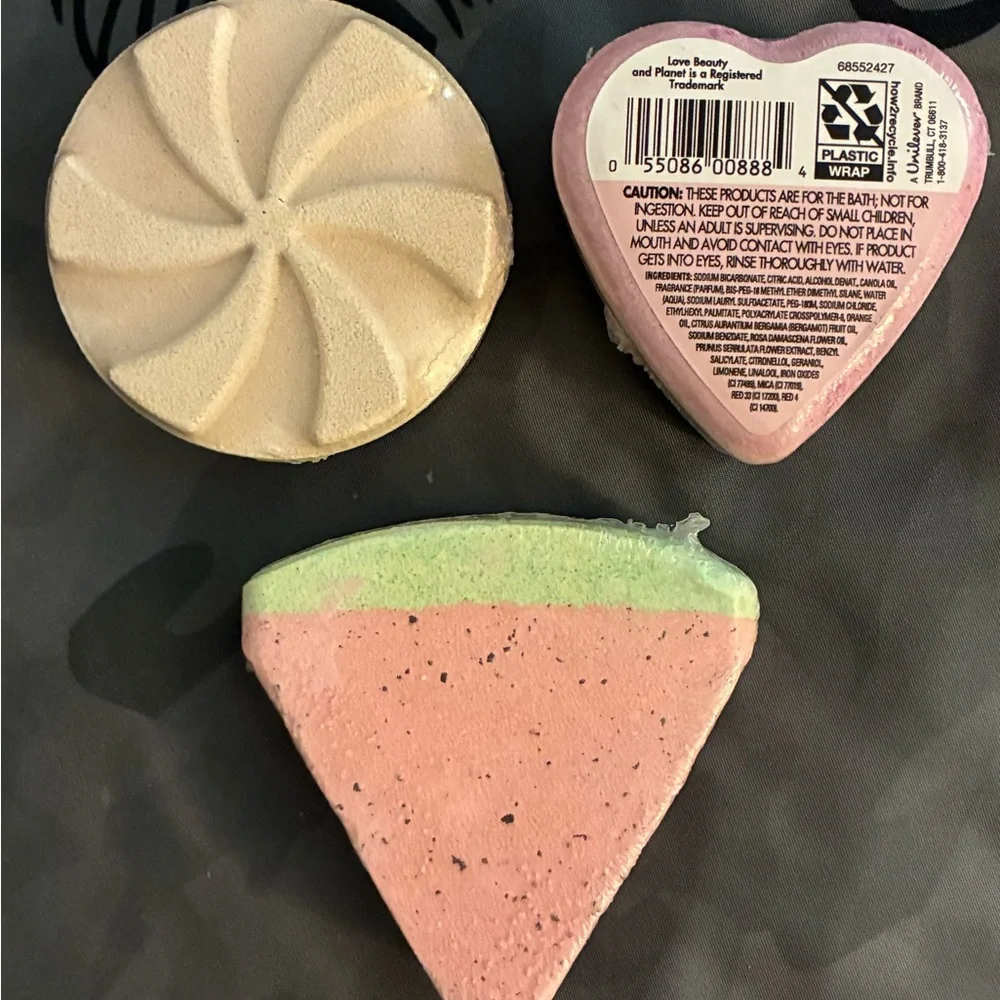 Bath Bomb Set - Coffee Bean, Cherry Blossom, Watermelon